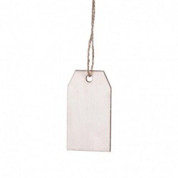 CARTELLINI TAG 5X3CM LEGNO 24PZ - N023P