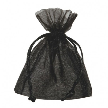 BUSTA ORGANZA 12X17 CM NERO - 763 19