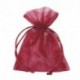 BUSTA ORGANZA 12X17 CM BORDEAUX - 763 24