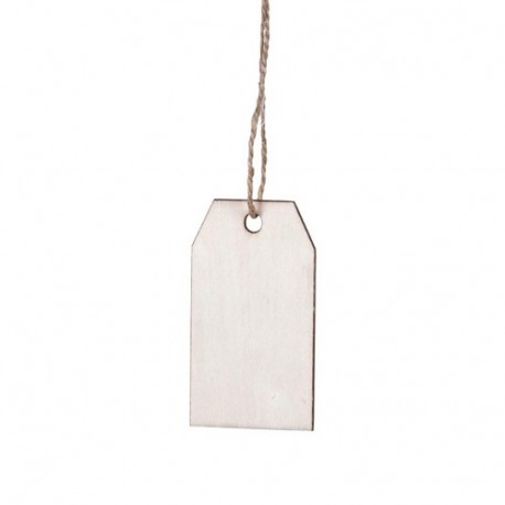 CARTELLINI TAG 8X4,5CM LEGNO 12PZ -