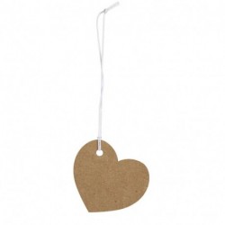 CARTELLINI TAG CUORE 4CM CARTONCINO