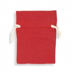 BUSTA COTONE 9X12CM ROSSO CHIARO -