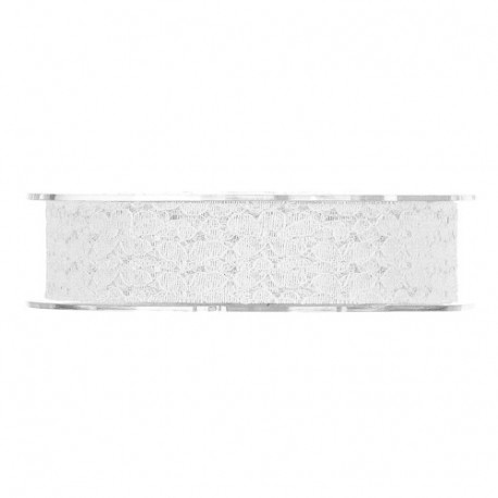 NASTRO FLOWER LACE MM21X10MT BIANCO -