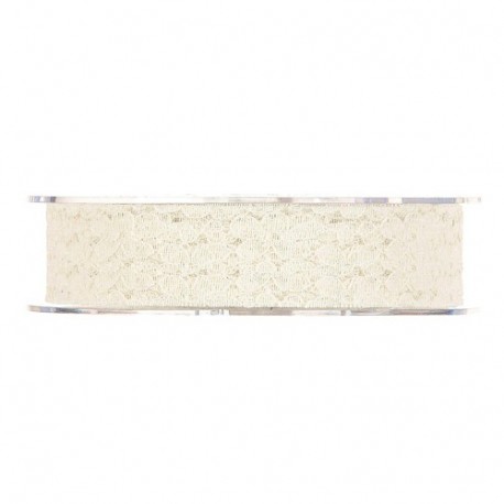 NASTRO FLOWER LACE MM21X10MT CREMA -