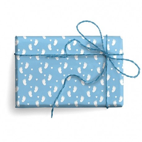 FOGLIO CARTA REGALO PIEDINI  70X100