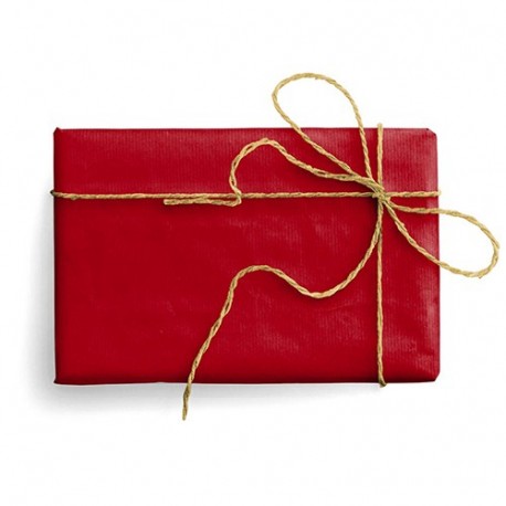 CARTE REGALO PIEGATA KRAFT ROSSO