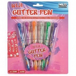 PENNA"TATOO GEL" BL. 6PZ - 5340