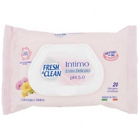 FRESH&CLEAN SALVIETTE INTIME 20PZ