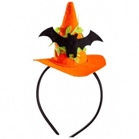MINI CAPPELLO STREGA ARANCIONE H.CM.9,5