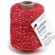 NASTRO COT. LUREX CORD 50MX2MM ROSSO  -