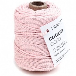 NASTRO COTTON CORD 50MX2MM ROSA  -