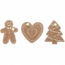 TAGS GINGERBREAD SET 6 PCS  -