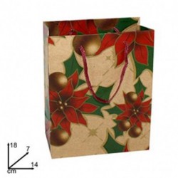 SHOPPER NATALE 18X14X7CM STEL - AN001260