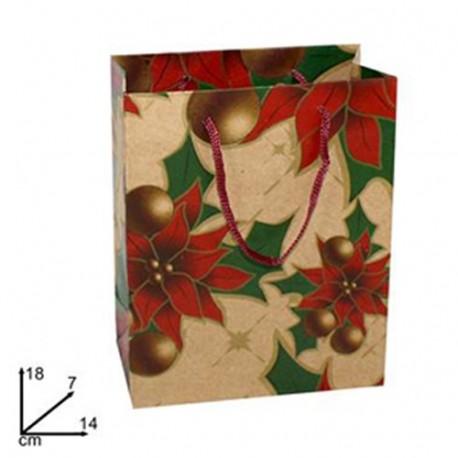 SHOPPER NATALE 18X14X7CM STEL - AN001260
