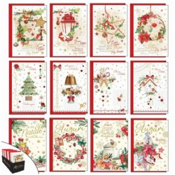 ZBIGLIETTI NATALE 9X14 A5 CLASSICO 120PZ