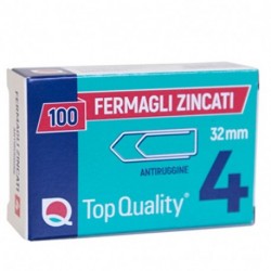 FERMAGLI TOP QUALITY ZINCATI N°4 - FZ4