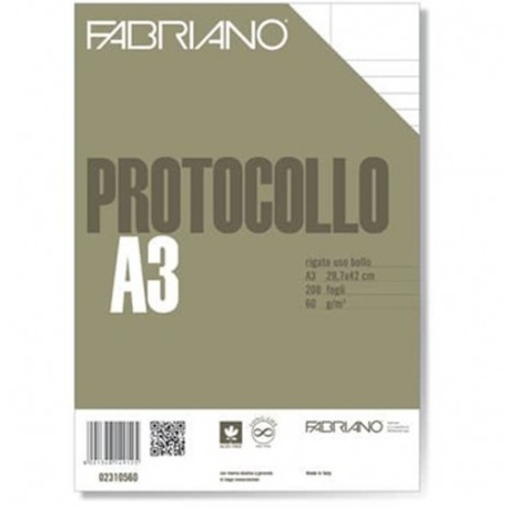 FOGLI PROTOCOLLO FABRIANO RIGO USO BOLLO