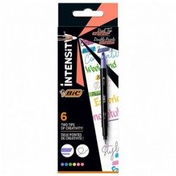 EVIDENZIATORI BIC INTENSITY DUAL TIP 6PZ