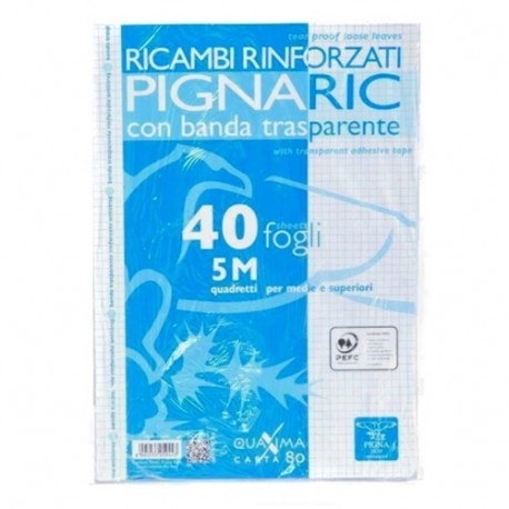 RICAMBI PIGNA A4 5MM RINFORZATO 80GR 40F