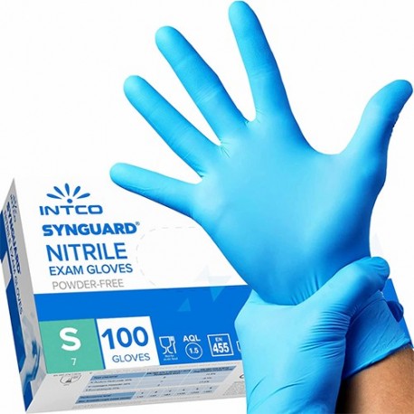 GUANTI IN NITRILE MONOUSO TG.S 100PZ -