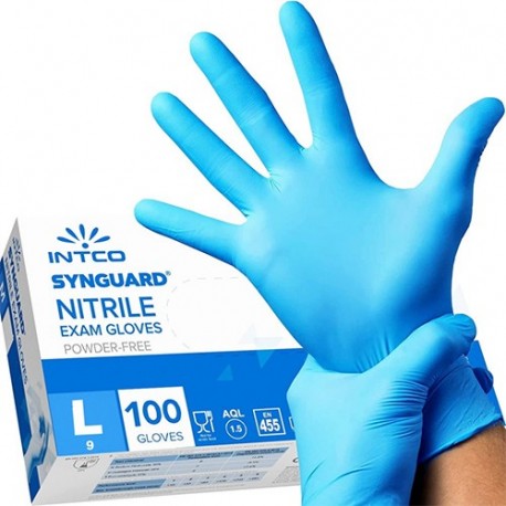 GUANTI IN NITRILE MONOUSO TG.L 100PZ -