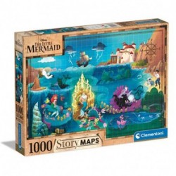 CLEM PUZZLE 1000 DISNEY MAPPA LA SIRENET