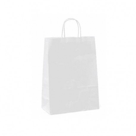 BORSA IN CARTA 22X10X29 BIANCO