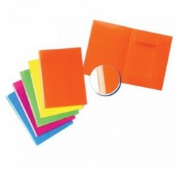 CARTELLINA 3 LEMBI C/E PPL FLUO ASS