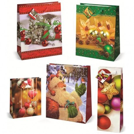 BORSETTA NATALE 33X45,8X10,2 CM  - 4347