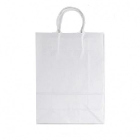 BORSA IN CARTA 26X12X36CM BIANCO -