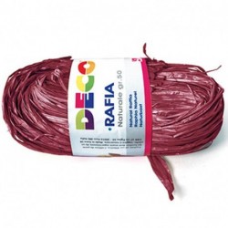 RAFIA NATURALE PACCHETTO 50GR BORDEAUX