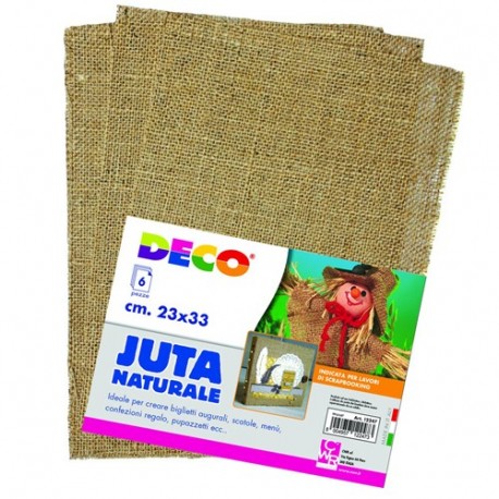 JUTA NATURALE PEZZA 23X33CM 6PZ - 12247