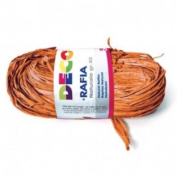 RAFIA NATURALE PACCHETTO 50GR ARANCIO