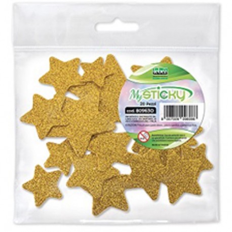 STICKERS STELLE ORO EVA 20 PZ.  - 80963O