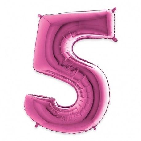 PALLONCINI MYLAR N°5 102CM FUXIA 40"
