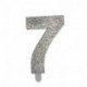 CANDELINA N°7 SWEETY ARGENTO GLITTER -