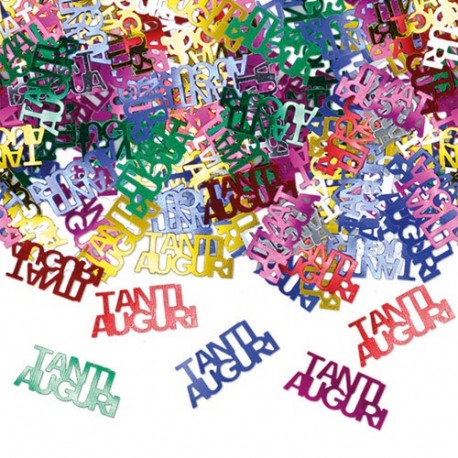 CORIANDOLI PLASTICA TANTI AUGURI 15GR -