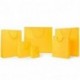 SHOPPER IN CARTA 16X19+8CM GIALLO MANICO