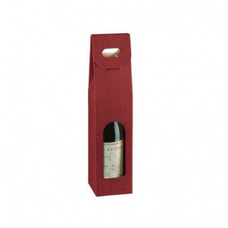 SC. 1 BOTTIGLIA 90X90X385 SETA BORDEAUX
