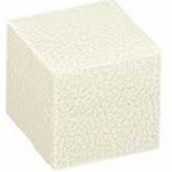 PRATICA 200X200X100 PELLE BIANCO- 14602C