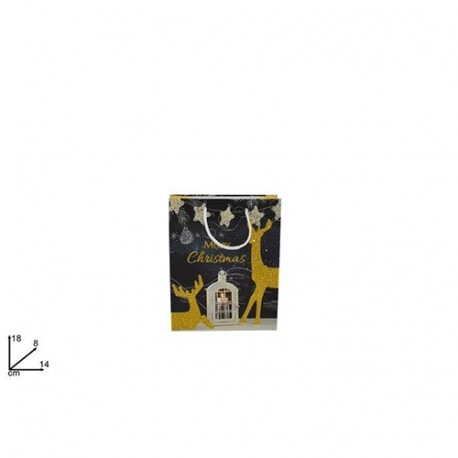 SHOPPER NATALE 18X14X8CM