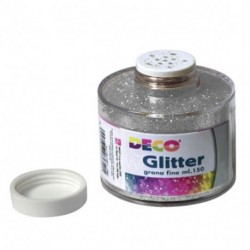 GLITTER BARATTOLO ML 150 ARGENTO