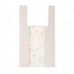 SHOPPER BIO BIANCHE 22+13X40 500PZ