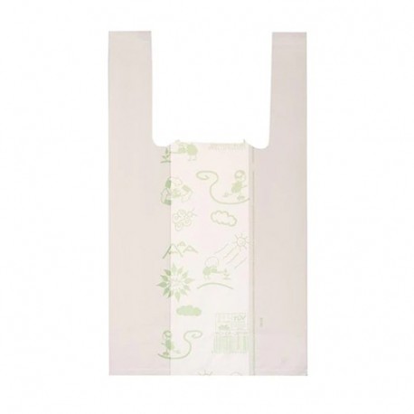 SHOPPER BIO BIANCHE 22+13X40 500PZ