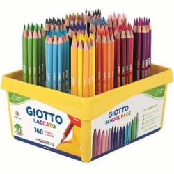 PASTELLI GIOTTO LACCATO 168PZ SCHOOLPACK