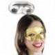 MASCHERA DOMINO IN PLASTICA METALLIZZATA