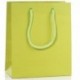 BORSA IN CARTA 35X32+25CM VERDE MELA  -
