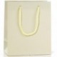 BORSA IN CARTA 35X32+25CM AVORIO  -