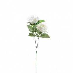 ROSE CON FOGLIE 60CM 2PZ - 16986