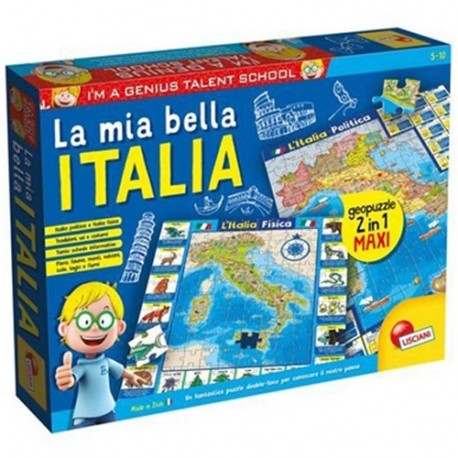 LISC.GIOCO GEOPUZZLE LA MIA BELLA ITALIA